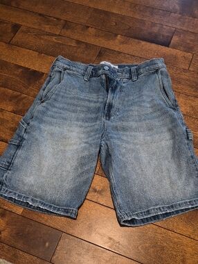 Hollister Light Blue Denim Cargo Shorts
